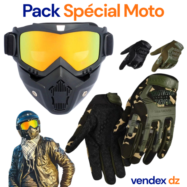 Pack Casque Moto avec Gants – Protection Totale et Confort Ultime
