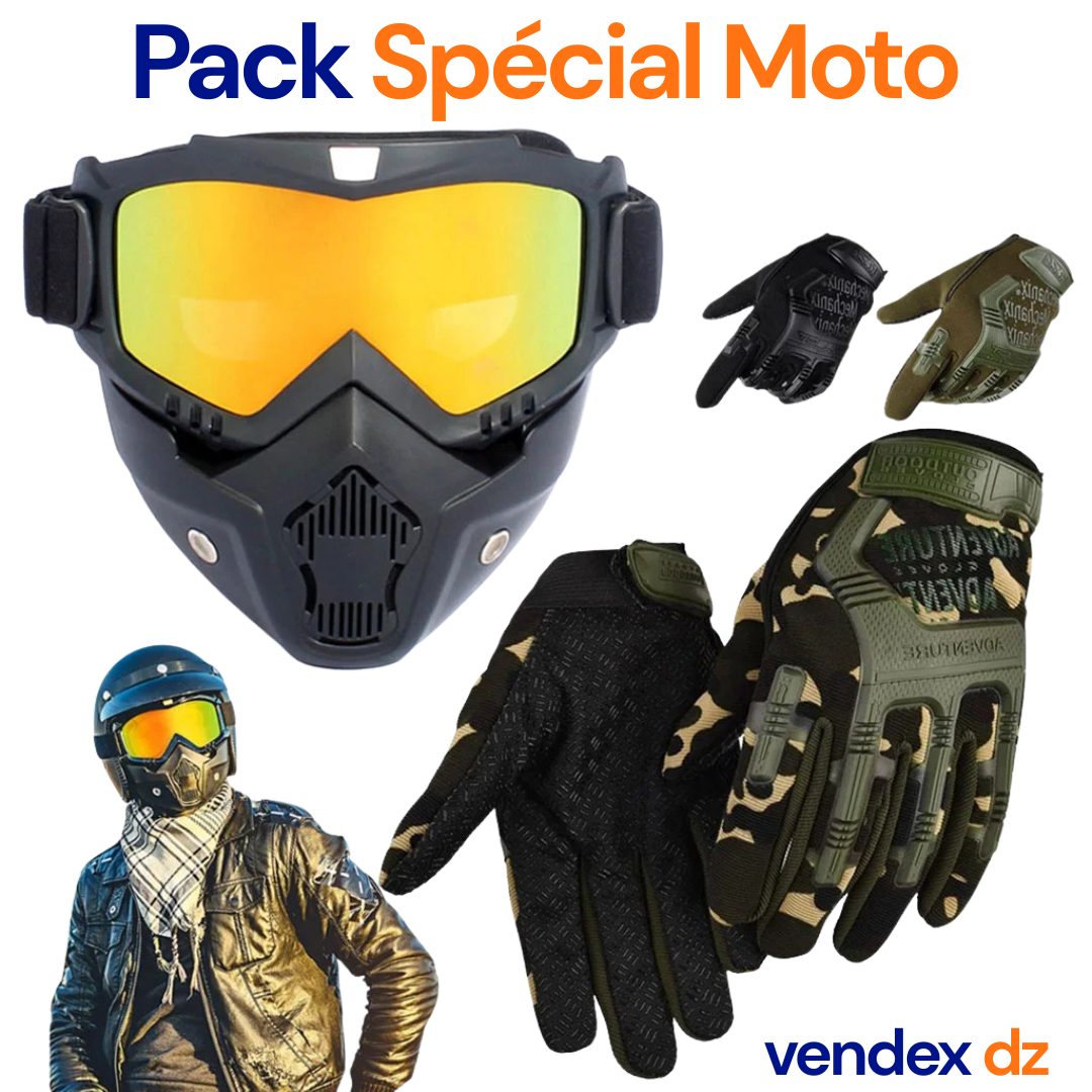 Pack Casque Moto avec Gants – Protection Totale et Confort Ultime