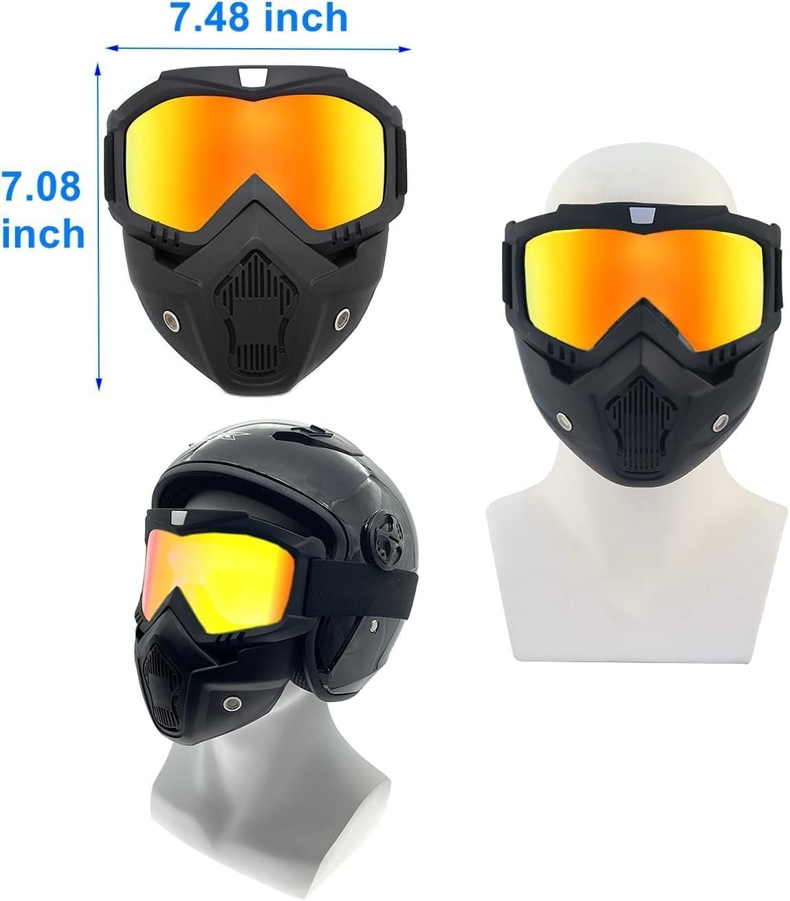 Kit Accessoires Moto Anti-Pluie V2 – Masque, Gants & Support Téléphone Étanche - Image 6