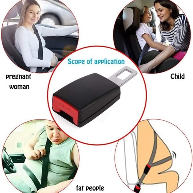 Extension de Boucle de Ceinture de Sécurité – 4 Pièces pour Plus de Confort et Sécurité en Voiture