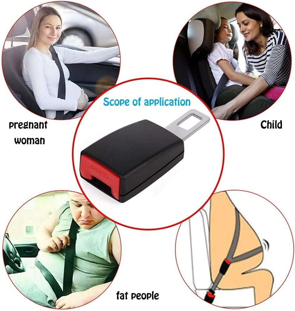 Extension de Boucle de Ceinture de Sécurité – 4 Pièces pour Plus de Confort et Sécurité en Voiture - Image 2