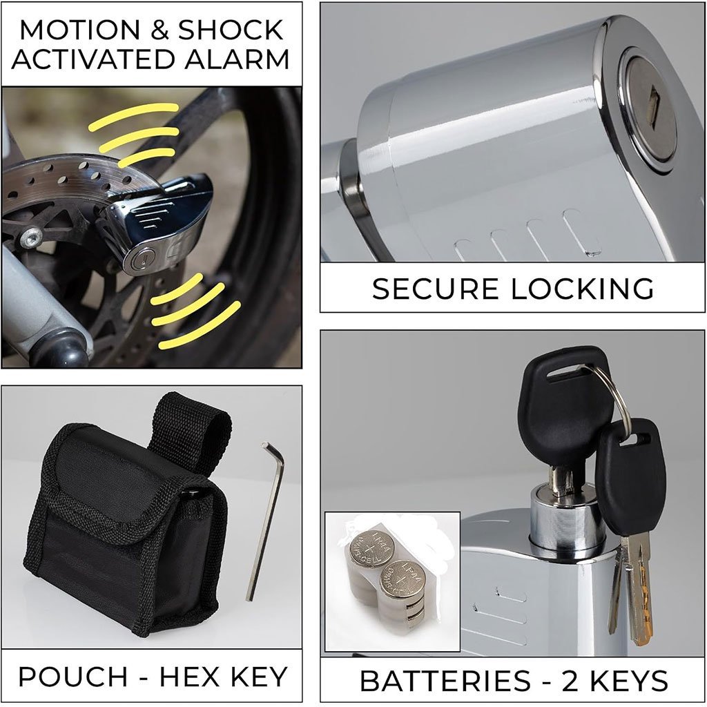 Antivol à Disque 110 dB avec Alarme – Sécurité Maximale pour Vélo et Moto - Image 3