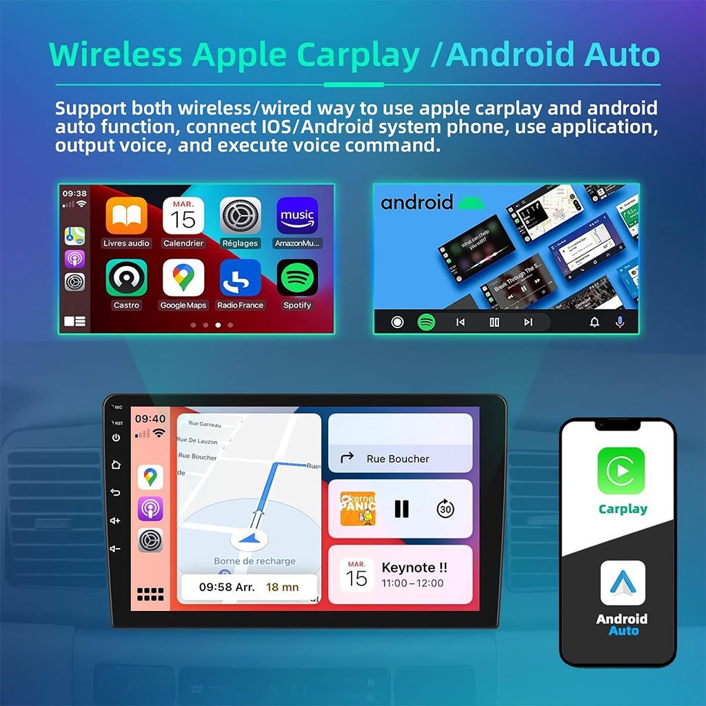 Autoradio Android 10,1 – CarPlay Apple et Android Auto Sans Fil - Image 3