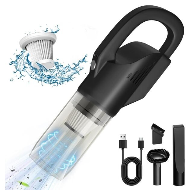 Aspirateur à Main Sans Fil Puissant pour Voiture - Aspiration 8500 Pa