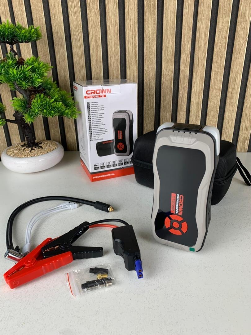 Booster CROWN CT37042 – Démarreur Auto Multifonction avec Compresseur & Power Bank - Image 8