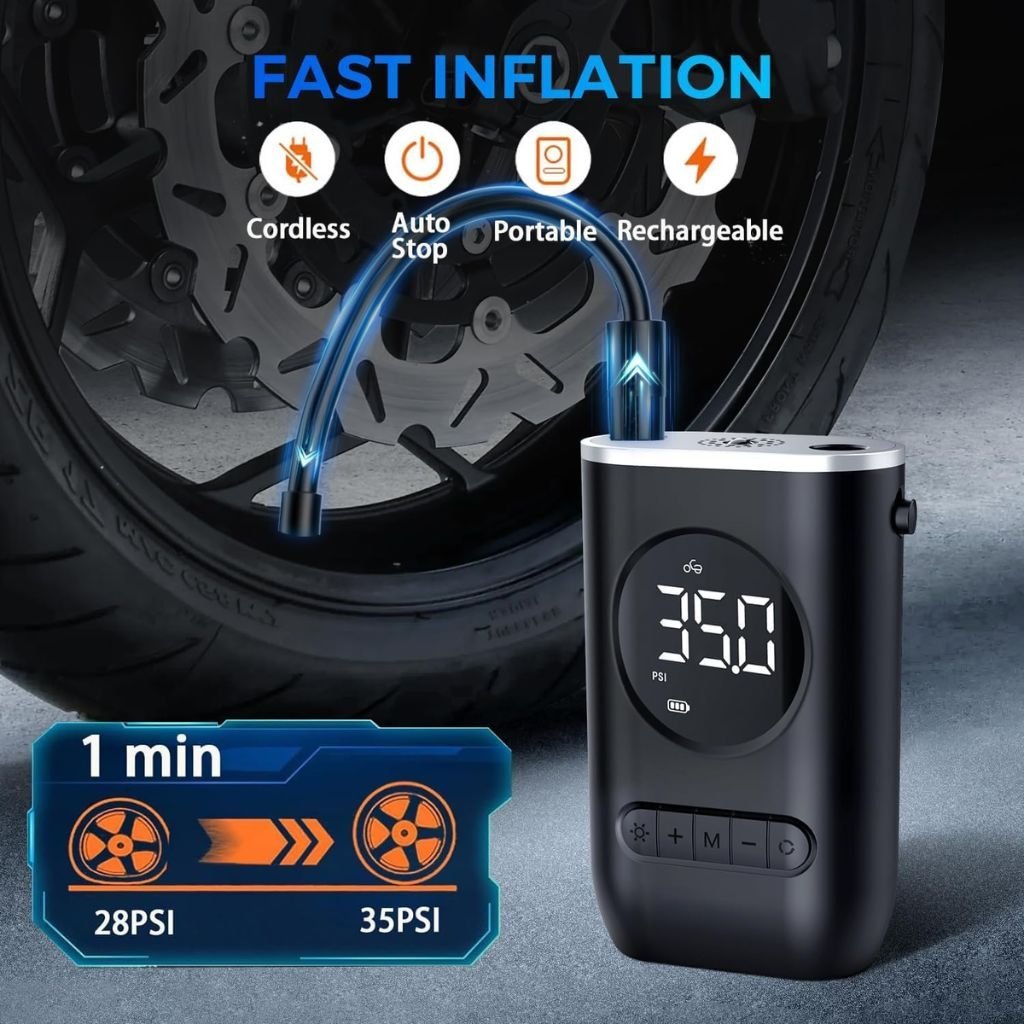 Compresseur d'Air Portable BumaiGo - Gonflage Rapide - Image 3