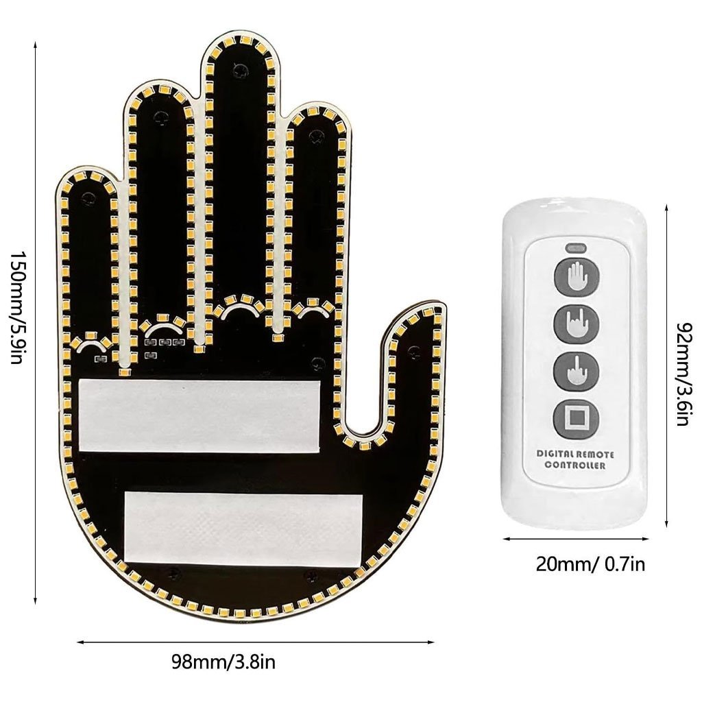 Lampe Gestuelle LED pour Voiture avec Télécommande - Image 2