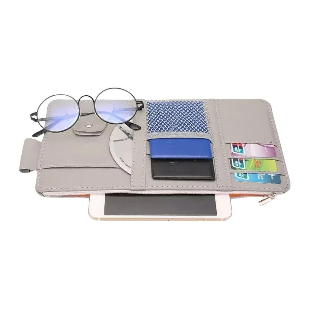 Organisateur Pare-Soleil Voiture – Rangement Intelligent en Cuir PU Premium - Image 8