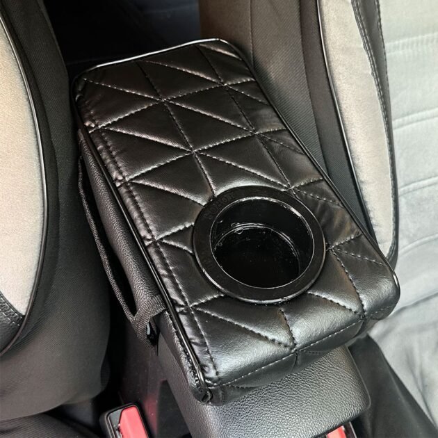 Coussin d'Accoudoir Voiture V2 avec Porte-Gobelet