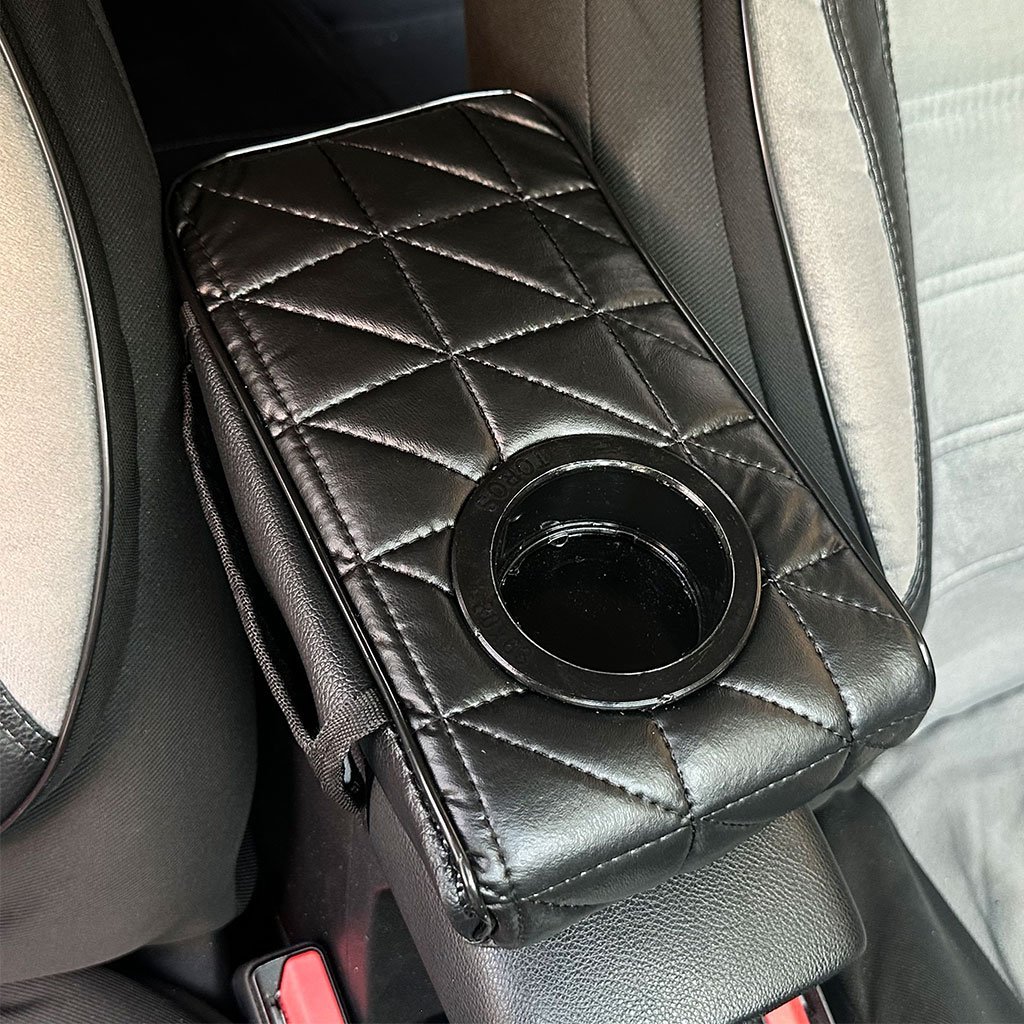 Coussin d'Accoudoir Voiture V2 avec Porte-Gobelet - Image 2