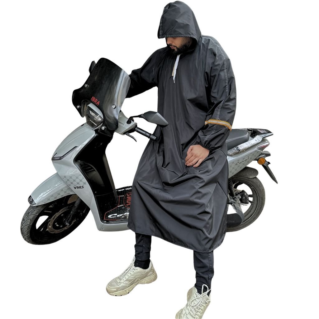 Pack Moto Hiver – Manteau Imperméable + Gants Tactiques + Cagoule Offerte - Image 2