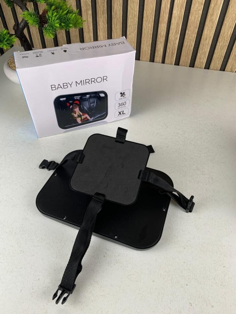 Rétroviseur Bébé Grand Angle 360° – Une Vision Claire, Une Conduite Sereine