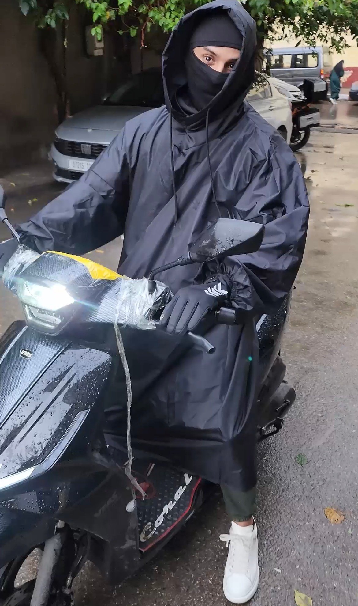 Pack d’Hiver pour Motards Combinaison Imperméable , Gants Chauffants , Cagoule Chaude - Image 8