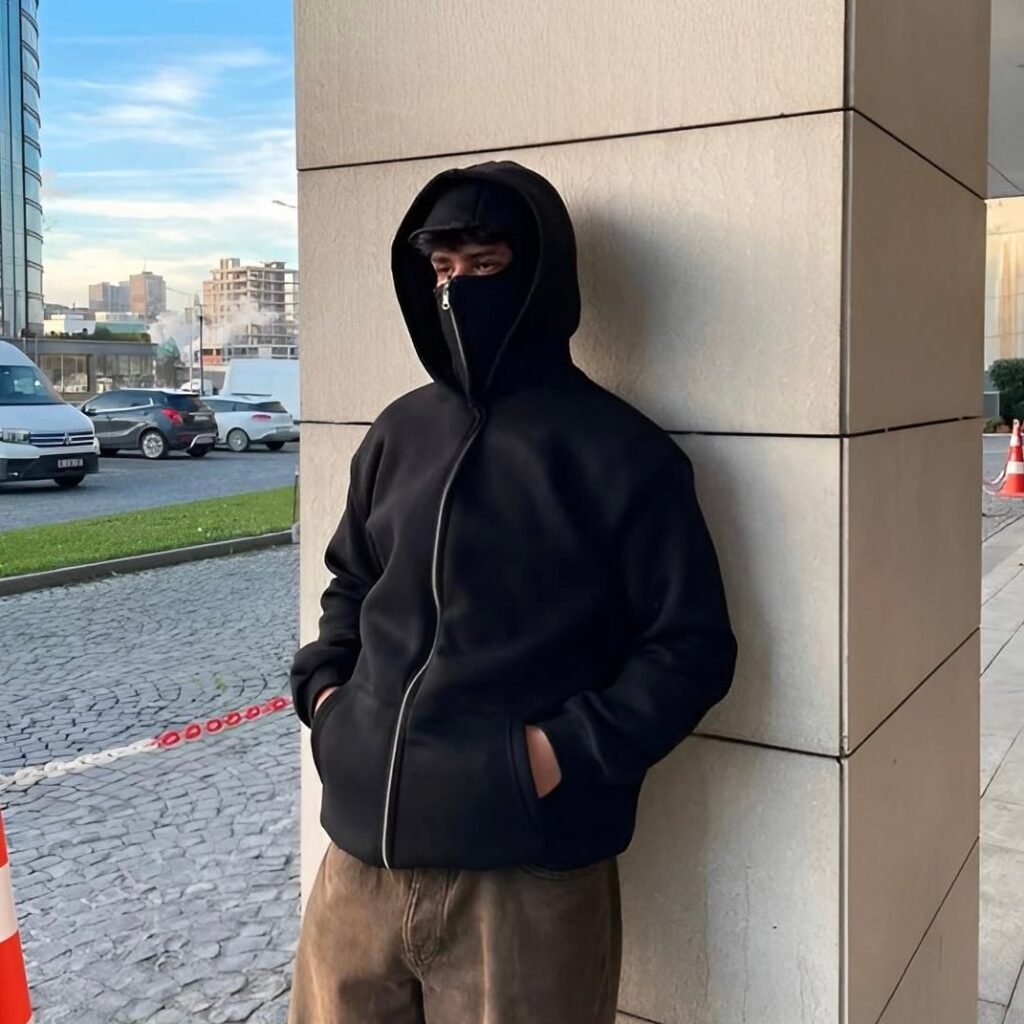Balaclava Ninja Zipper Hoodie | Veste Ninja confortable pour l'hiver