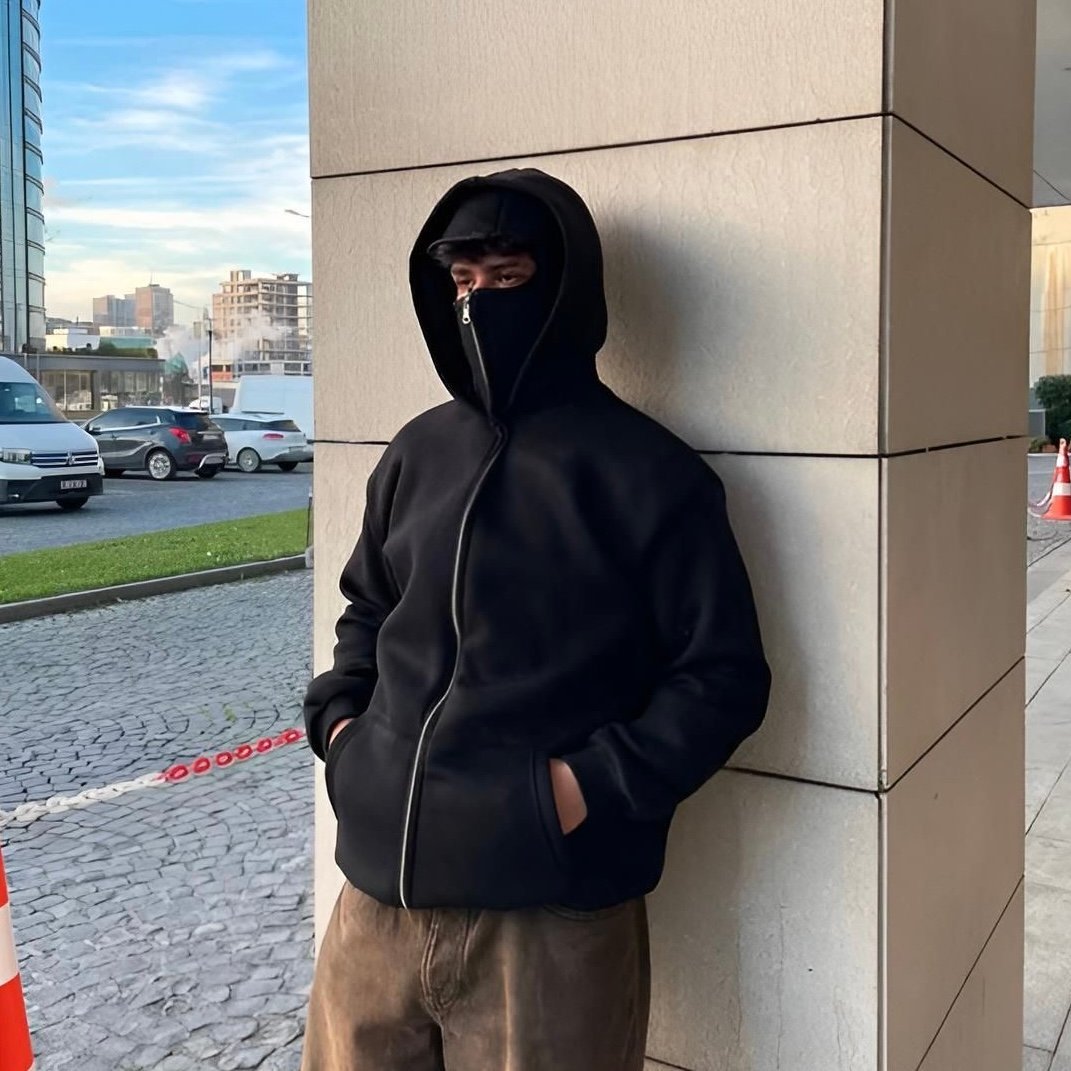 Balaclava Ninja Zipper Hoodie | Veste Ninja confortable pour l'hiver - Image 8