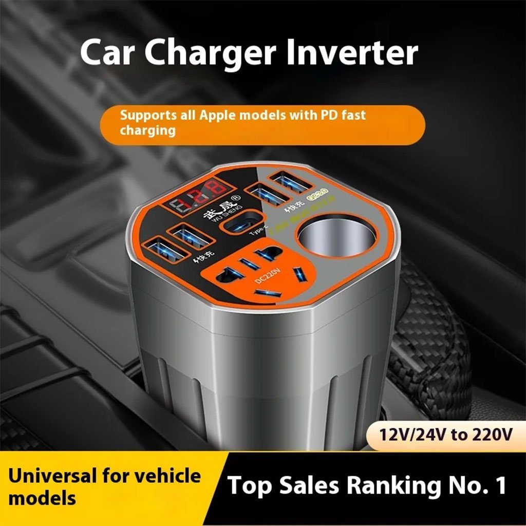 Convertisseur de Puissance Voiture 12V/24V vers 220V – L’Énergie Partout, Même en Route - Image 3