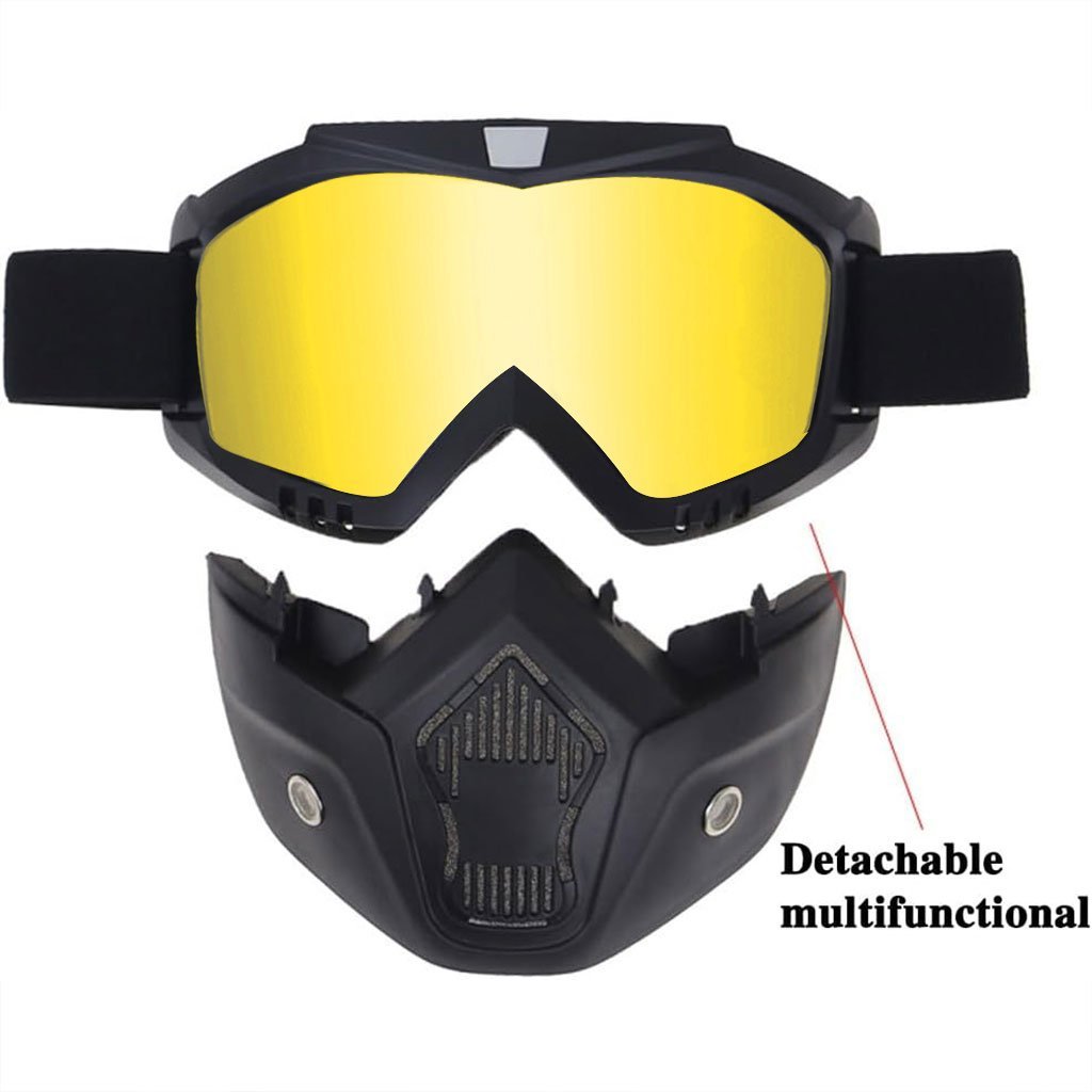 Casque Moto avec Lunettes Amovibles – Style , Protection et Liberté Totale - Image 2