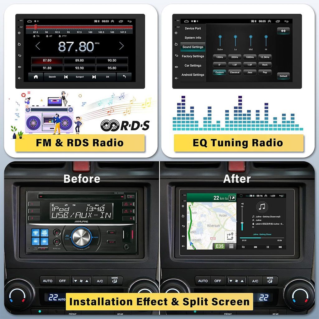 Autoradio 2 Din 7 Pouces – Écran Tactile & Bluetooth - Image 2