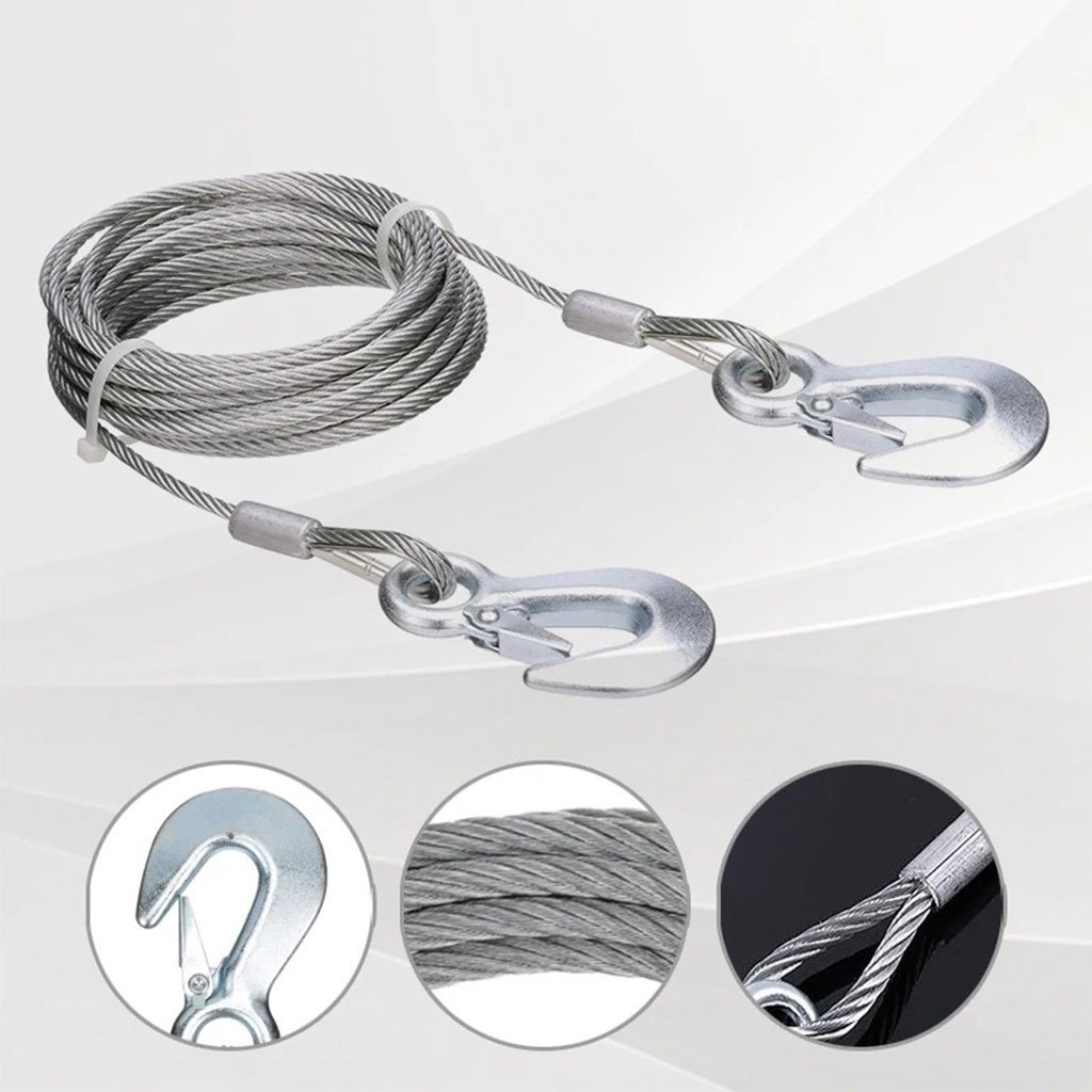 Câble de traction automobile 5 tonnes avec crochets de qualité supérieure - Image 2
