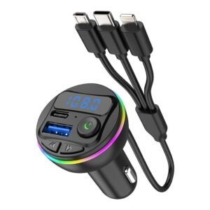 Transmetteur Bluetooth Voiture Bluetooth, clé USB, et AUX