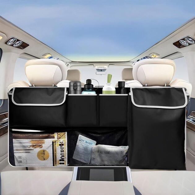 Organisateur arrière pour siège de voiture - Grand espace de stockage