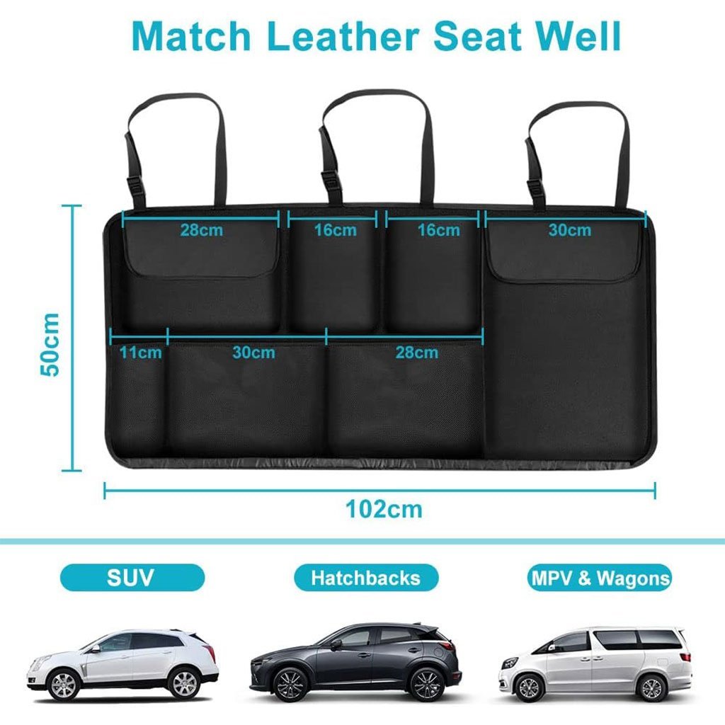 Organiseur de Coffre Ezilif Grande Capacité multi-poches - Image 3