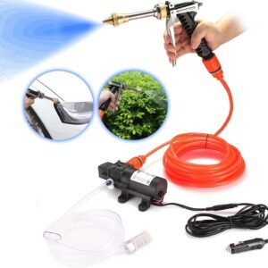 Nettoyeur Haute Pression 130 PSI – Kit de Lavage Portable 12V pour Voiture