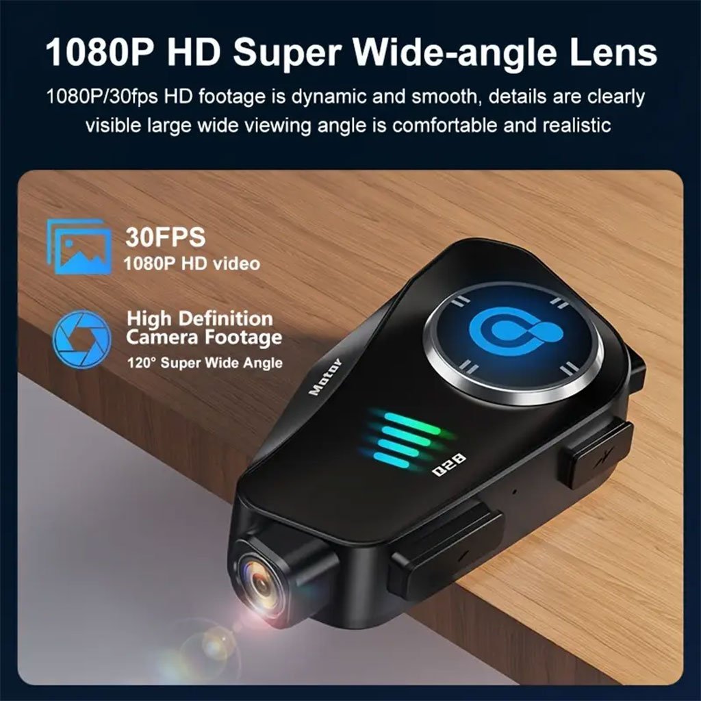 Casque Bluetooth avec caméra HD pour Casque Moto avec Camera Full HD App Control - Image 3