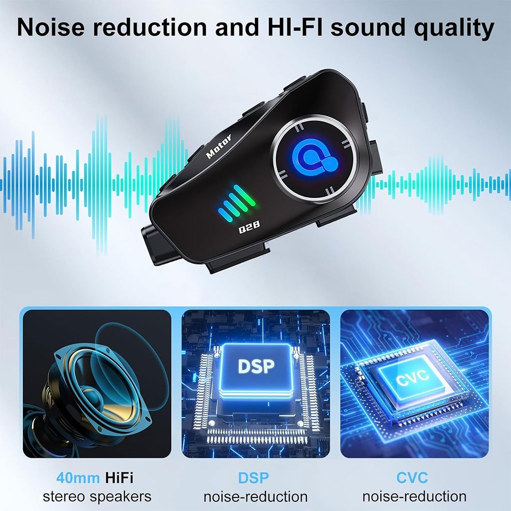 Casque Bluetooth avec caméra HD pour Casque Moto avec Camera Full HD App Control - Image 5