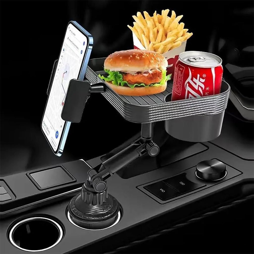 Tablette pivotante pour porte-gobelets de voiture - Image 4