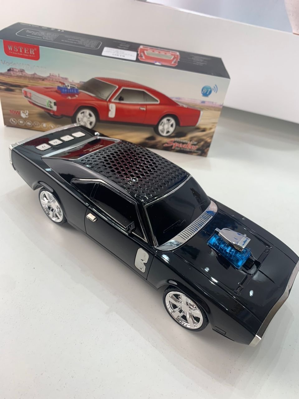 Voiture Haut-Parleur Bluetooth Sans Fil Rechargeable WSTER CAR 1968 - Image 4