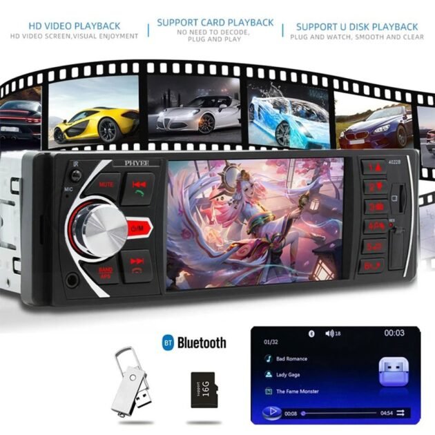 Autoradio MP5 4.1 Pouces FM Radio Écran HD
