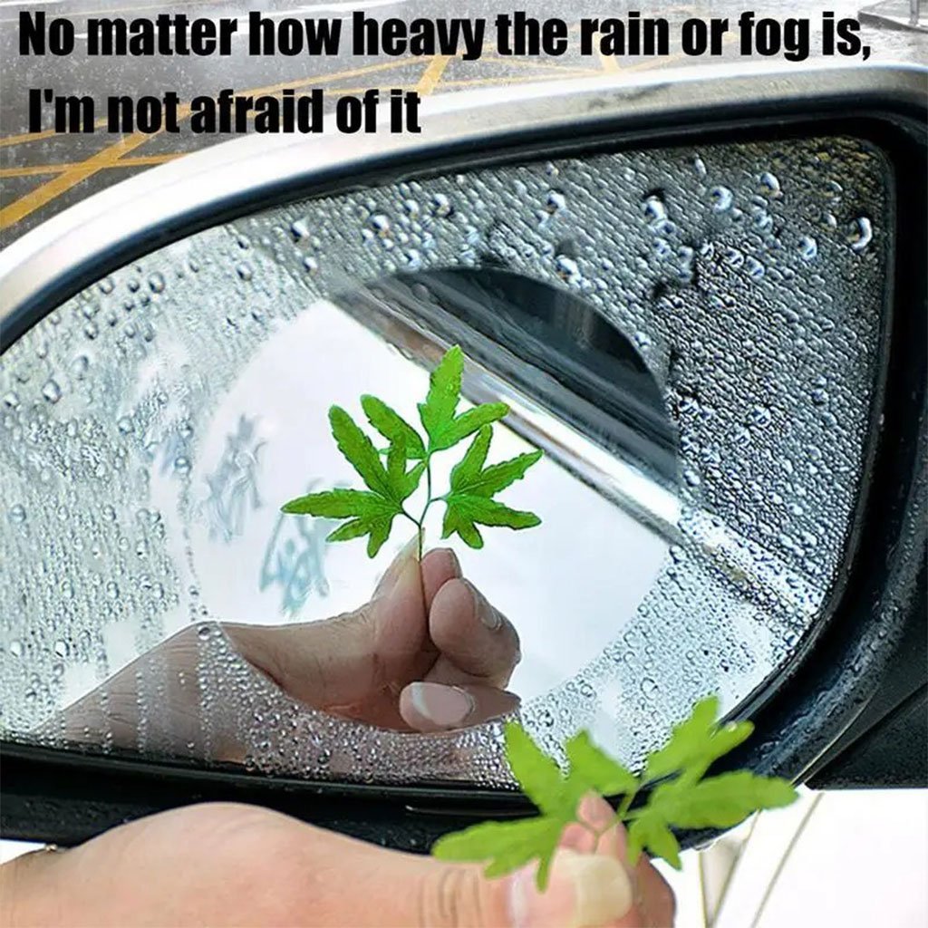 Film de Rétroviseur Étanche Anti-Buée pour Voiture (2Pcs) – Vision Claire par Tous les Temps - Image 3