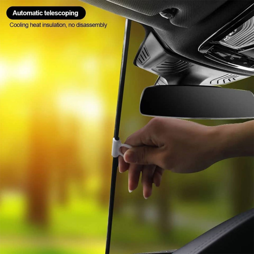 Pare-Soleil Occultant Voiture avec Ventouses 140x53cm - Image 3