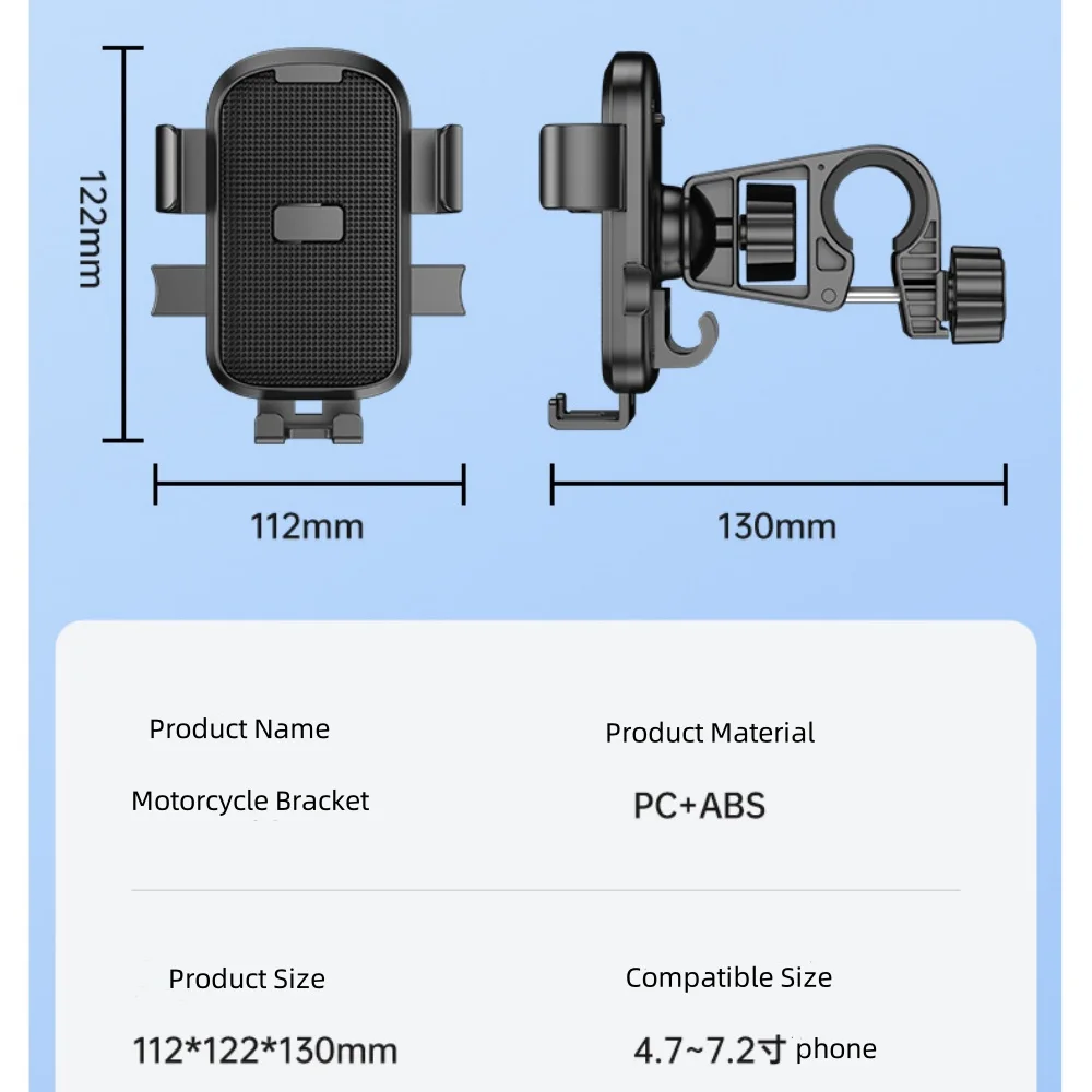 Support De Téléphone pour Vélo et Moto Rotatif 360 Dégrée - Image 8