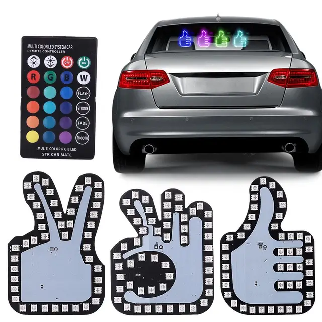 Panneau LED Emoji Auto – Communiquez en Lumière 1PCS