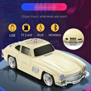 Haut-parleur audio Bluetooth sans fil En forme de Voiture Vintage