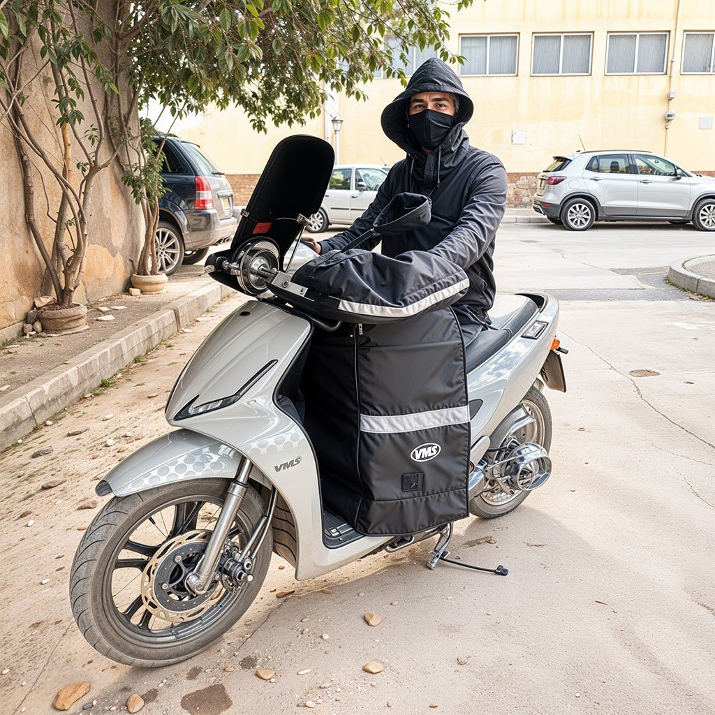 Kit de Protection Coupe-Vent 3PCS pour Vespa – Affrontez l’hiver avec confort et style - Image 4