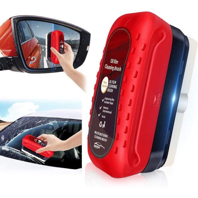 Brosse de nettoyage antibuée pour pare-brise et vitres de voiture – Clarté Instantanée, Conduite en Toute Sécurité