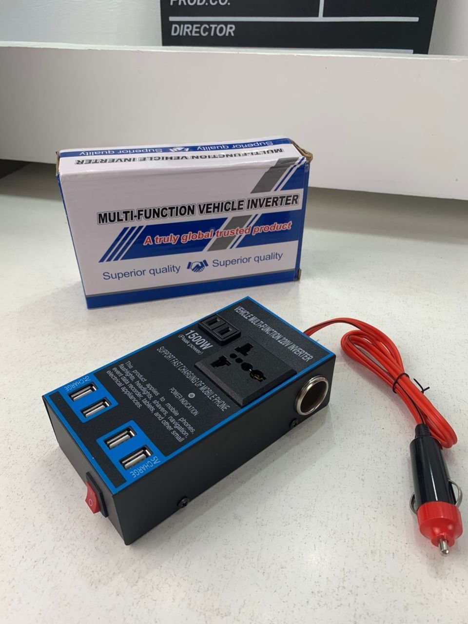 Convertisseur secteur voiture 1500W 4 ports USB - Image 6