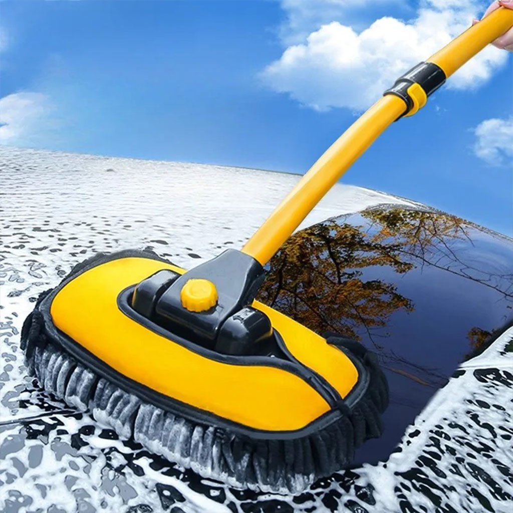 Brosse de Lavage Voiture Télescopique Rotation à 90° - Image 2