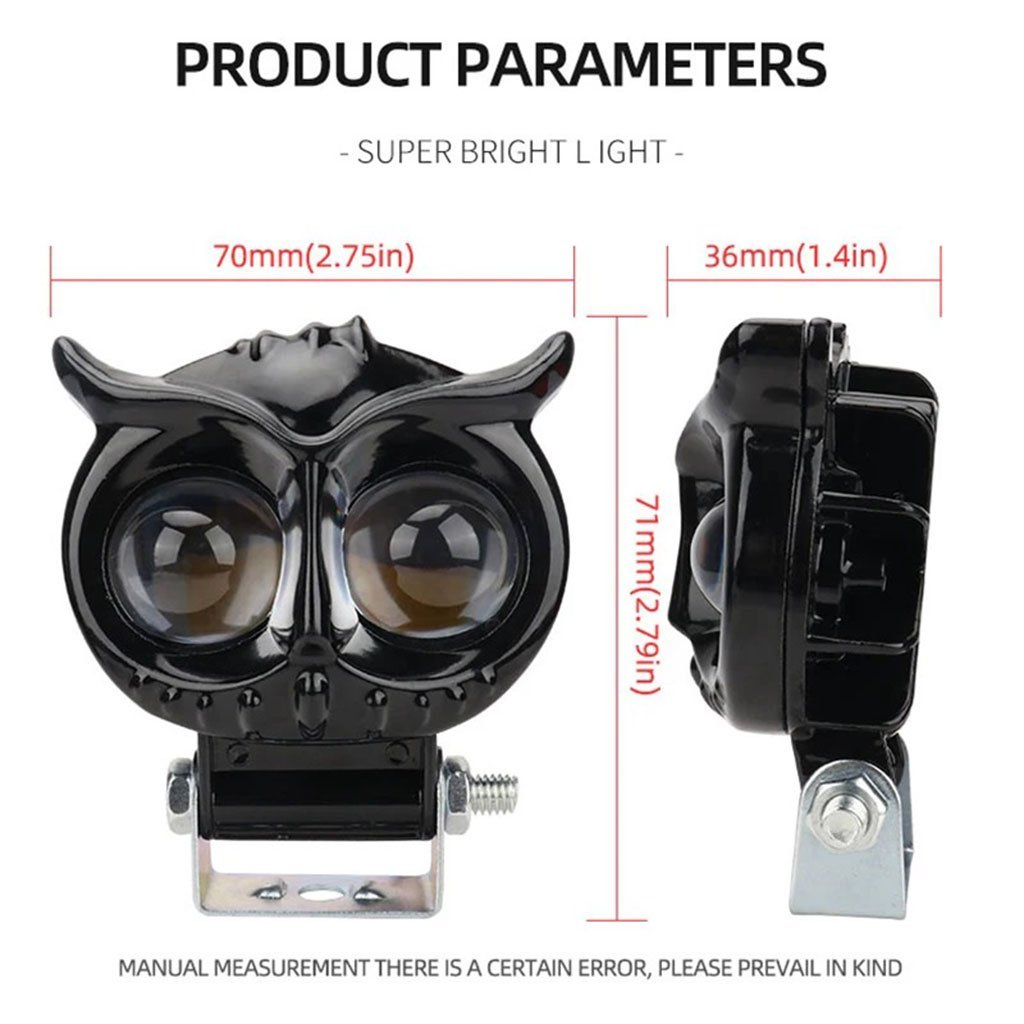Phares LED de hibou Puissants antibrouillard pour la moto 1Pcs - Image 6
