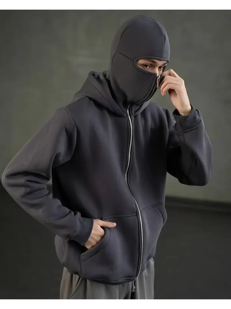 Balaclava Ninja Zipper Hoodie | Veste Ninja confortable pour l'hiver - Image 6