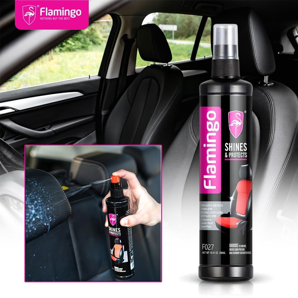 FLAMINGO Brillance et Protection Intérieure pour Voitures 295 ml – Éclat et Protection Durables