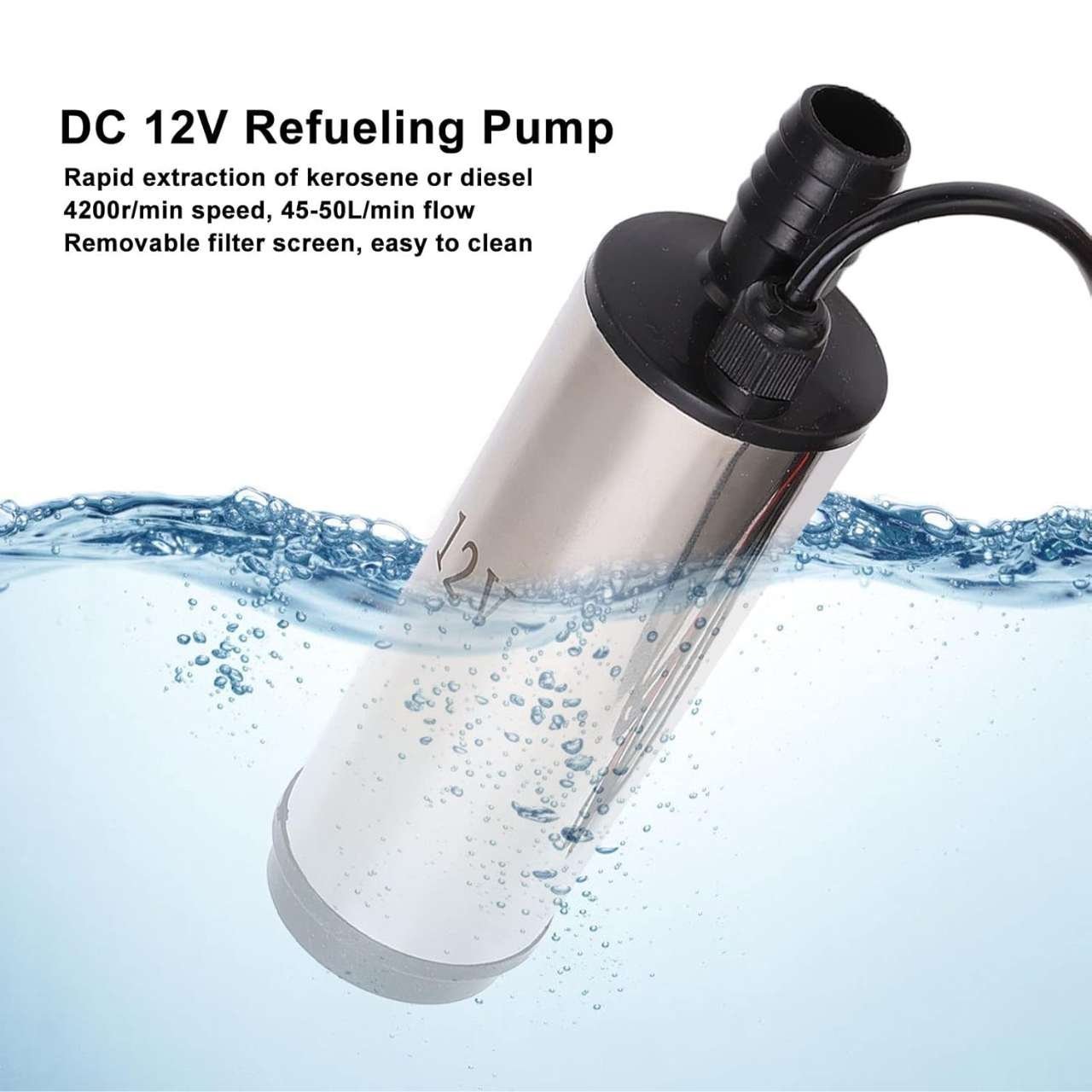 Pompe à Huile Électrique DC12V 45-50L / min